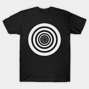 monochrome op art design T-Shirt